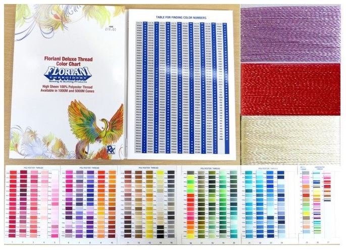 Floriani Deluxe Thread Color Chart – Marietta's Quilt & Sew