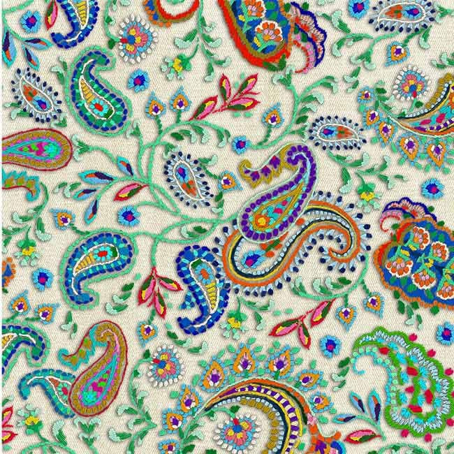 Emboidery Bloom || Boho Wave || Cream