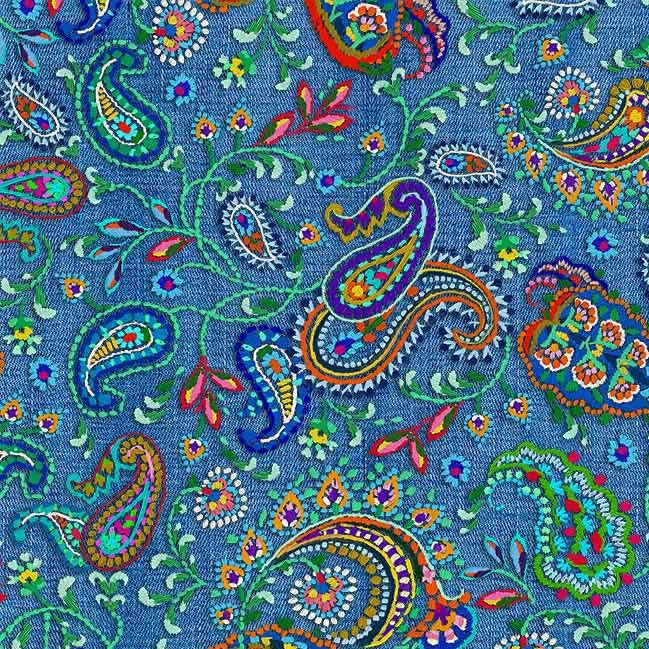 Emboidery Bloom || Boho Wave || Multi