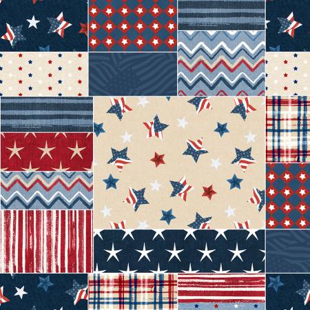 Stars of Valor Patchwork Multi