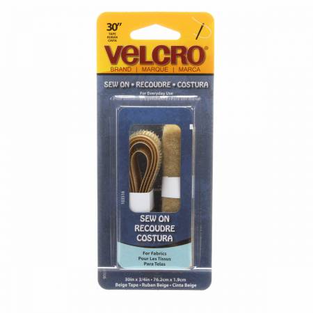 Velcro Brand Regular Duty Strip Beige 3/4in x 30in