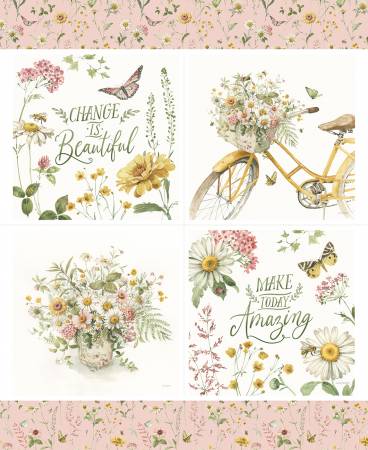 Love Me More 36in x 43in Flower Pillow Panel