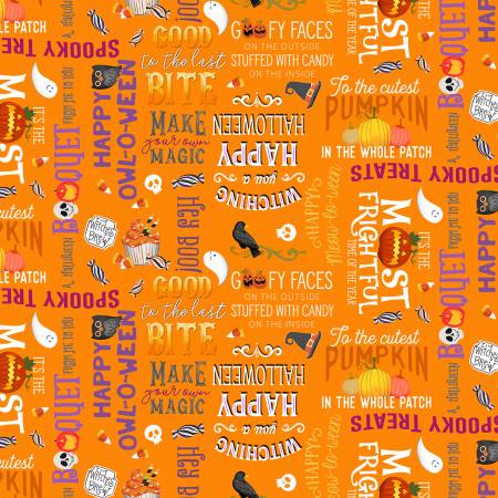 Hey Boo! Orange Digital Sweet Sayings