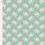 Sunday Brunch- White Flower Teal