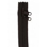 40" Zipper For Handbag Double Slide - Black