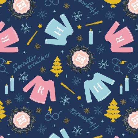 Harry Potter Mystical Winter Wonder Navy Sweater Weather