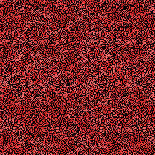 Small Wonders || Pebble Mosaic || Red