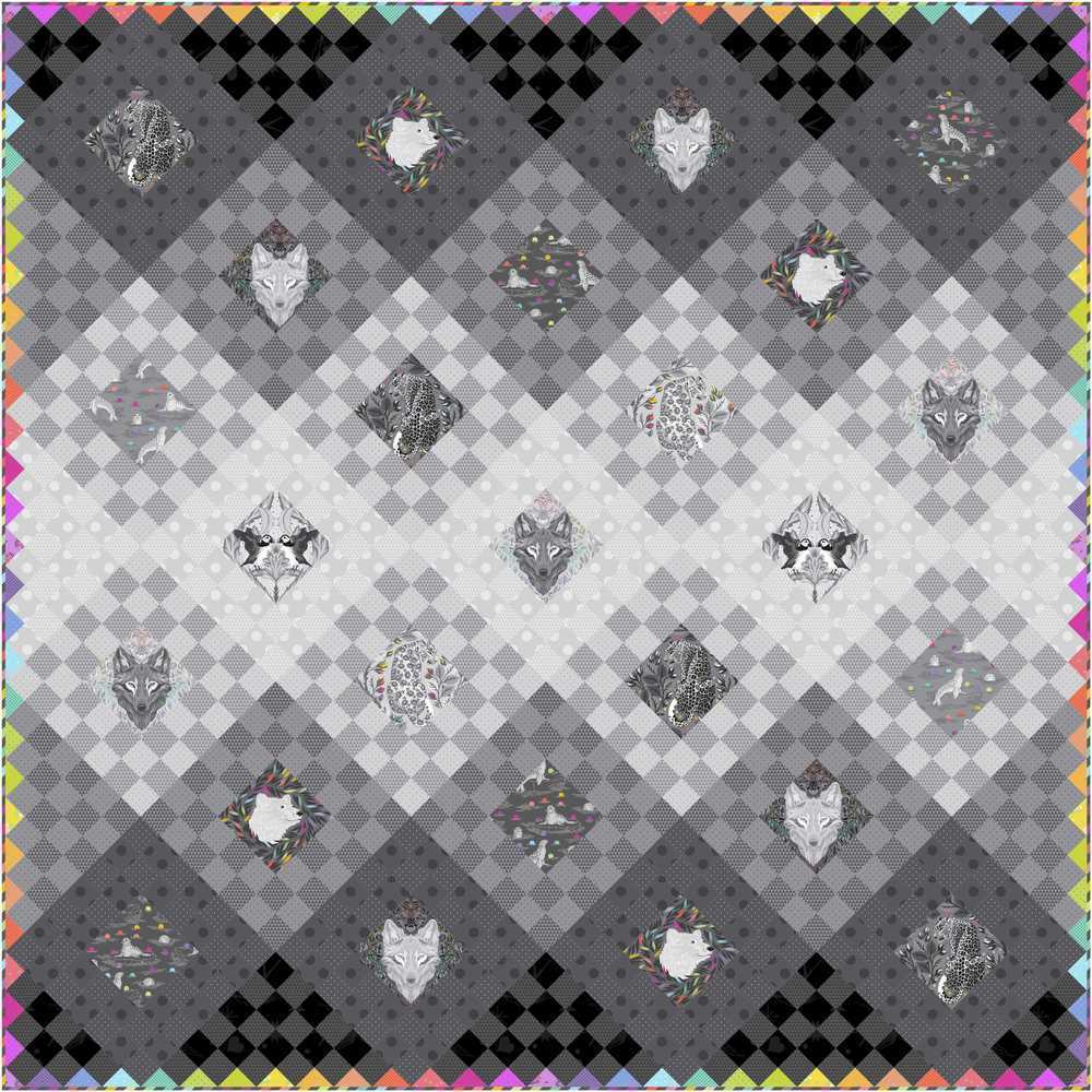 Fade to Gray Quilt Kit || Graywork