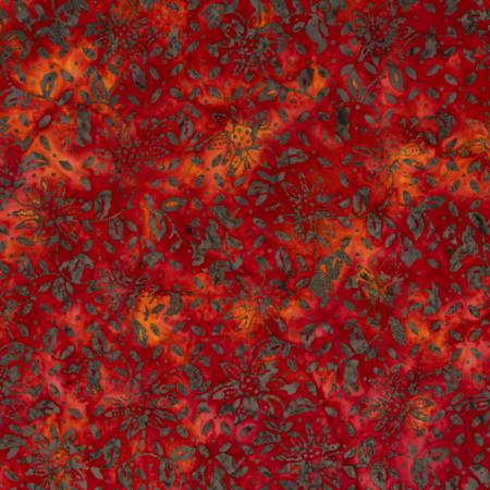 Expressions Batiks Tjaps Red Orange Multi