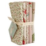 Tilda Merry Little Christmas FQB 5pc Cream