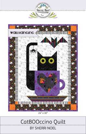CatBOOccino Quilted Wall Hanging Pattern