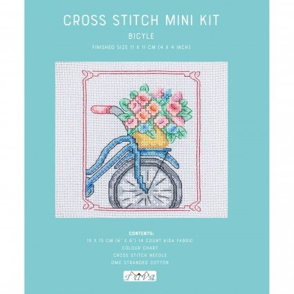 Mini Cross Stitch Kit Bicycle