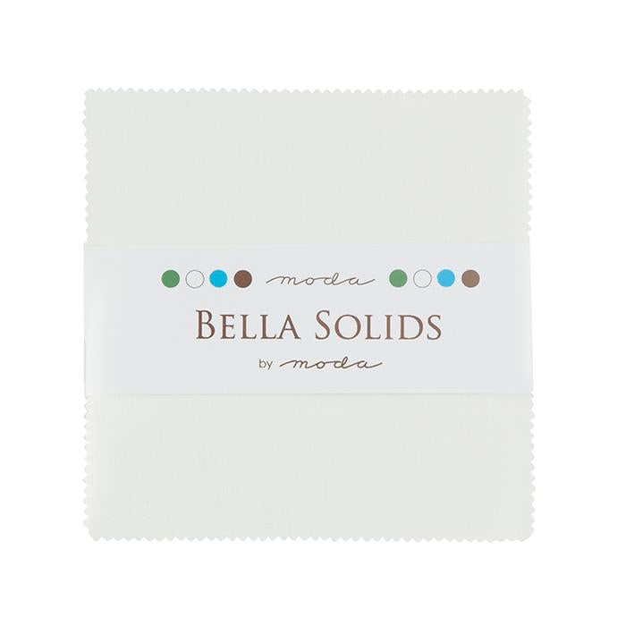 Bella Solids Charm Pack White