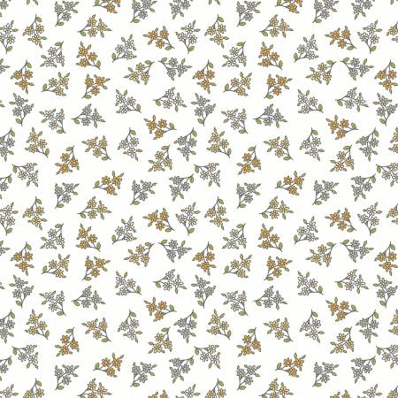 Patch of Sunshine White Small Floral