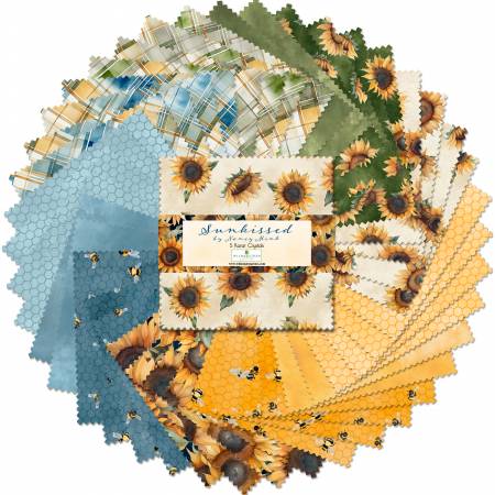 5in Squares Sunkissed, 42pcs