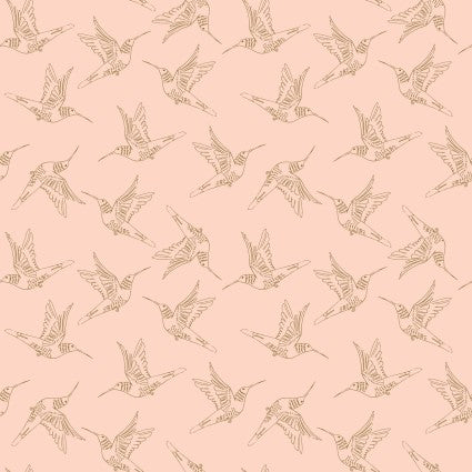 Serenity Blooms - Hummingbird Dance Peach