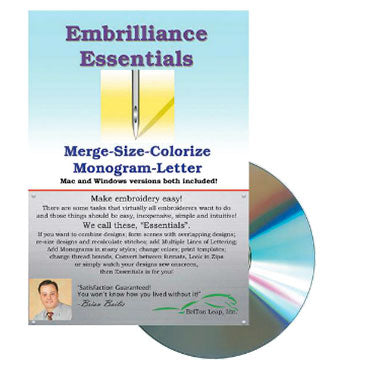 Embrilliance Essentials Embroidery Software