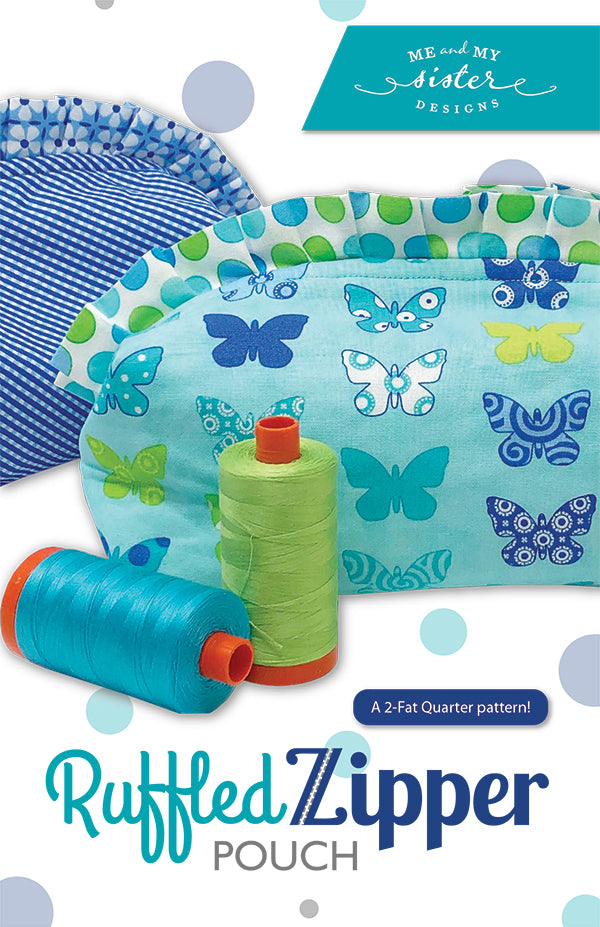 Ruffled Zipper Pouch Bag Pattern
