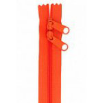 40" Zipper For Handbag Double Slide-Tangerine
