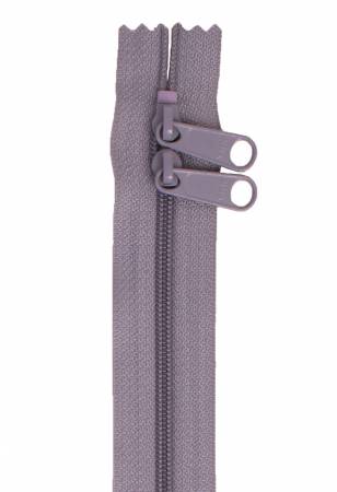 30" Zipper For Handbag Double Slide - Gunmetal Gray