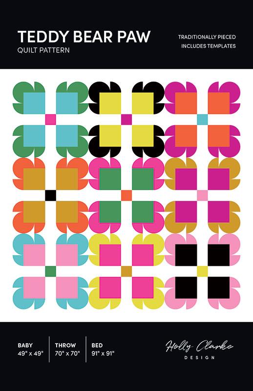 Teddy Bear Paw Quilt G HCD 019 Holly Clarke Desig#1