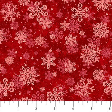 St Nicholas Snowflakes Red