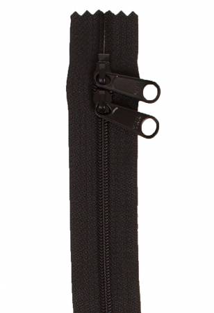 30" Zipper For Handbag Double Slide - Black
