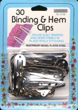 Binding & Hem Clips 30 ct