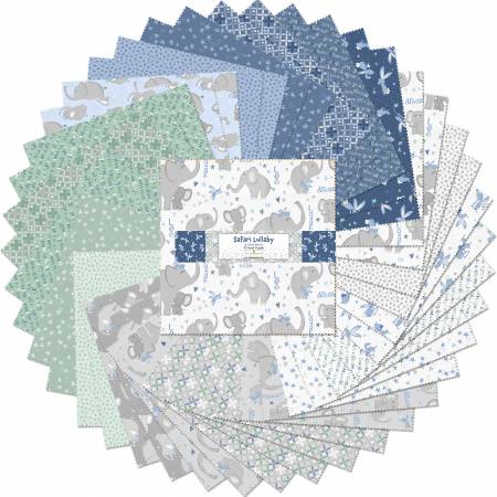 Safari Lullaby 10in Squares 42ps