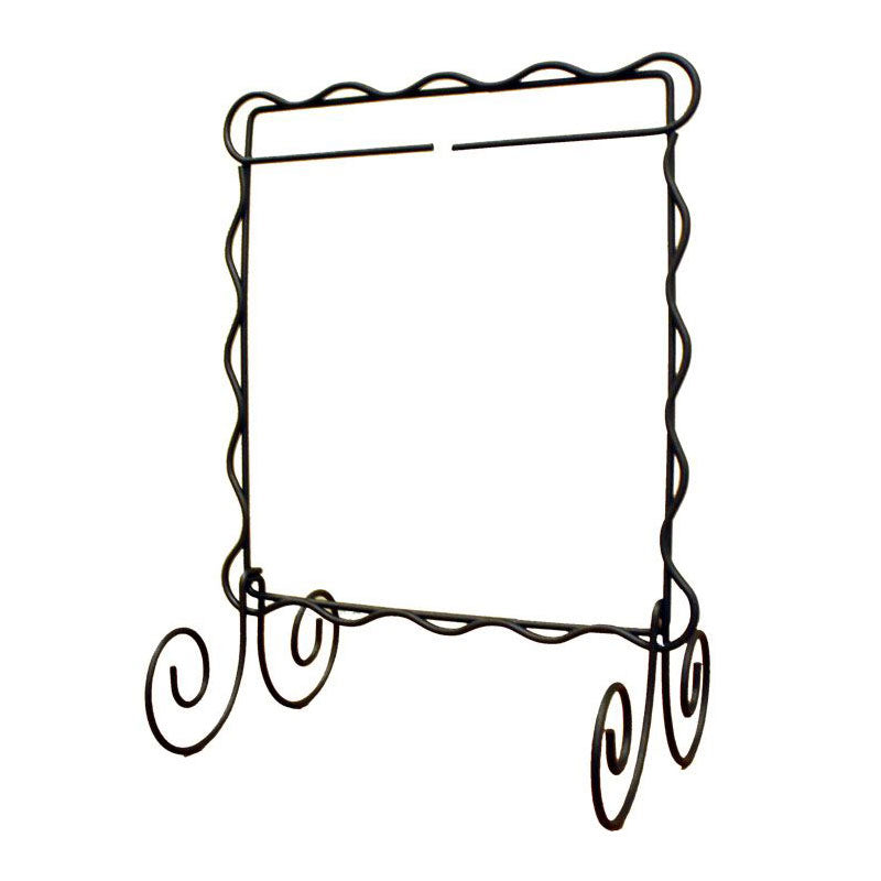 Scalloped Single Stand 6x6 Slvr