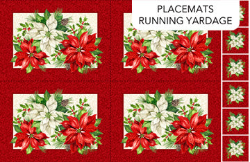 Holiday Joy Placemats Cream Multi