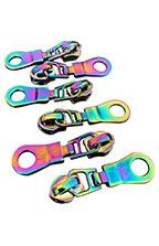 Iridescent Rainbow Zipper Pulls