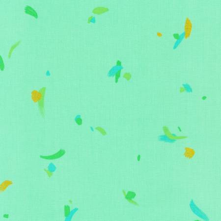 Brushy Spots Aquamarine w/Metallic