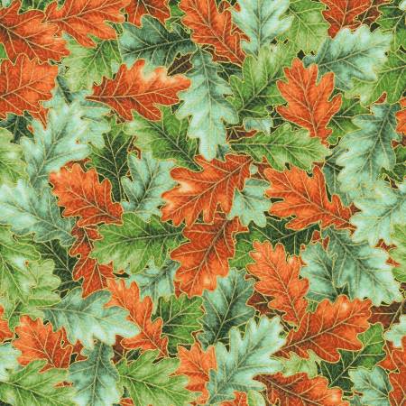 Sweet Pumpkin Spice Leaves Sage w/Metallic