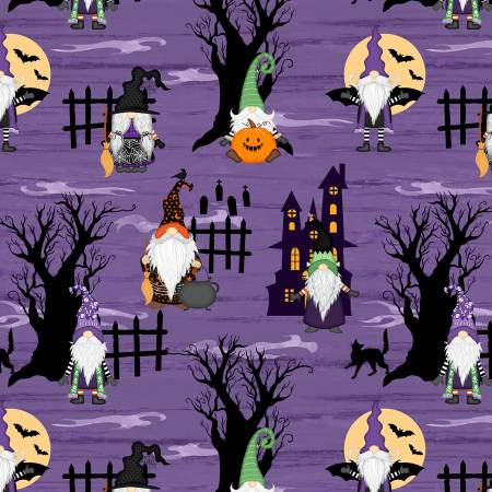 The Boo Crew Purple Gnomes Allover 82650-697