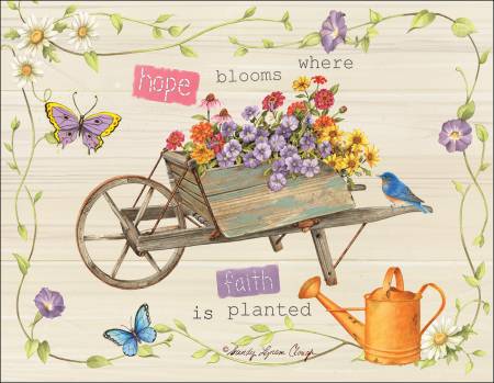 Rustic Wheelbarrow Note Card