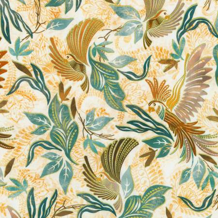Golden Feathers || Birds || Parchment Metallic