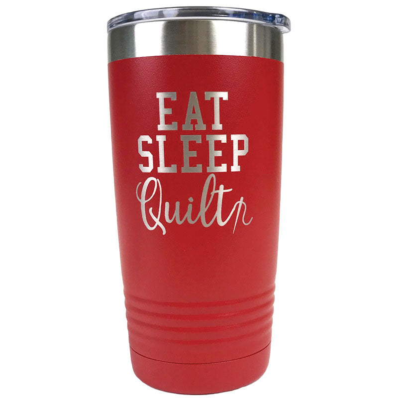 Tumbler Red Eat Sleep Quilt
