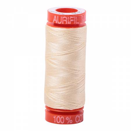 Mako Cotton Embroidery Thread 50wt 220yds Butter