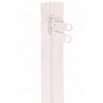 30" Zipper For Handbag Double Slide - White