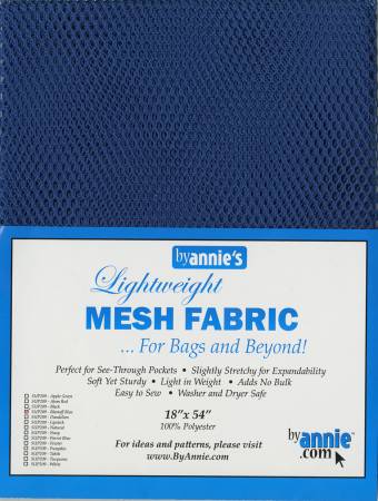 Lightweight Mesh Fabric - Blastoff Blue 18x54in