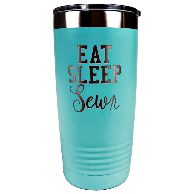 Tumbler || Teal || Eat Sleep Sew