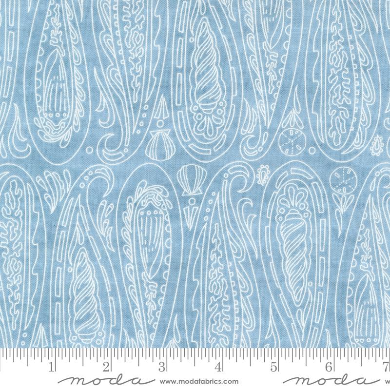 Serena Shores Paisley Shells in Breeze Blue