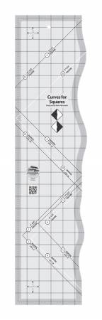 Creative Grids Curves For Squares 6in x 24in Ruler