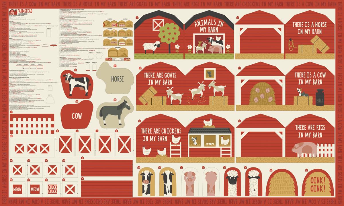 Farmstead 36" x 60" Book Panel Multi