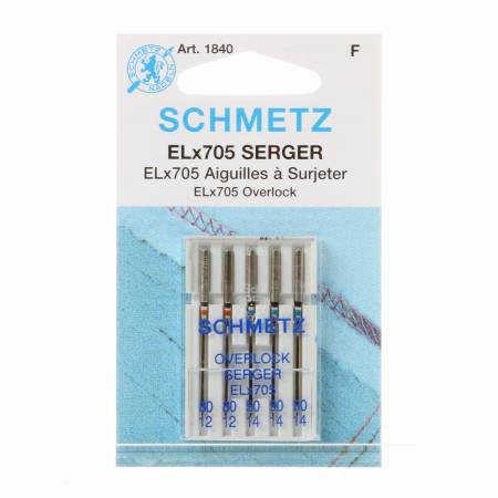 SCHMETZ Overlock / Serger Needles ELx705 Size 80/12