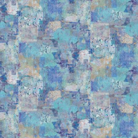Painter's Joy Blue Digital Patchwork
