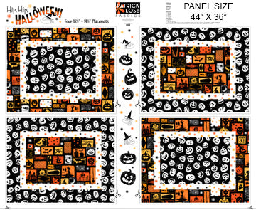 Hip Hip Halloween! Multi 36" x 44" Panel