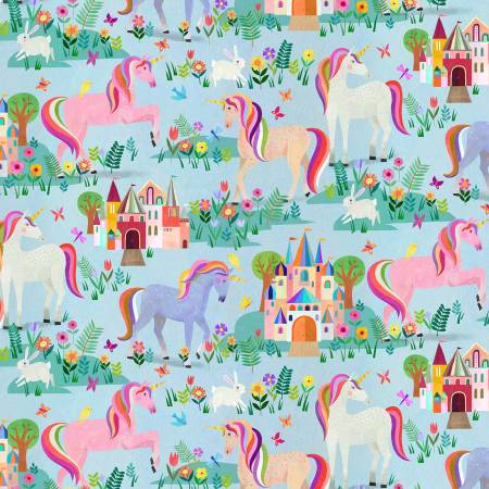 Enchanted Unicorn Blue Believe In Unicorn