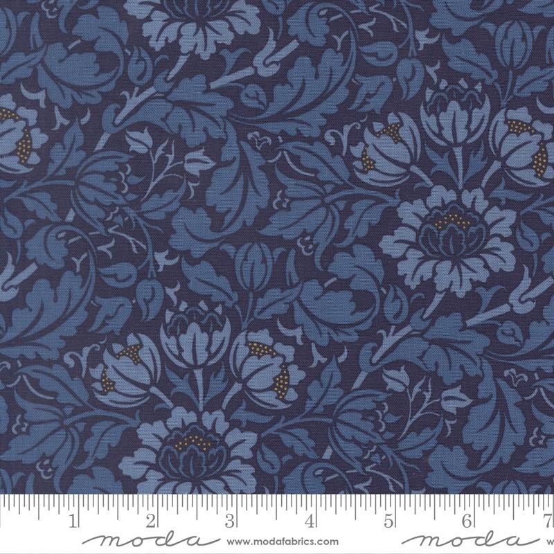 Morris Muse || Birds Damask || Twilight